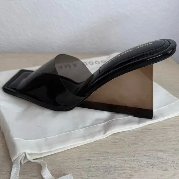 Good American | Cinderella Black Wedges - Picture 5 of 6